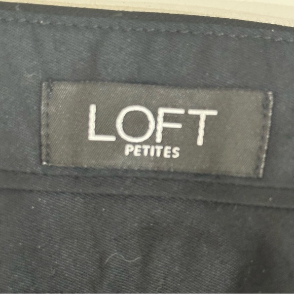 Loft Julie Trouser Sailor Straight Leg Pants Black Gold Button Nautical - Picture 6 of 8